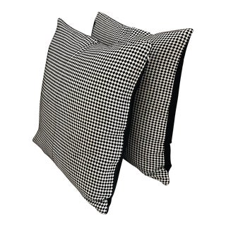 Pair of Color Block Textile Pillow Shams - Set of 2 For Sale