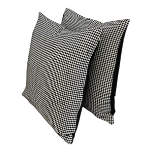 Pair of Color Block Textile Pillow Shams - Set of 2