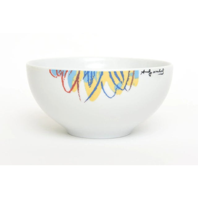 Ceramic Vintage Rosenthal After Andy Warhol Porcelain Flower Bowl or Sugar Bowl, 80's For Sale - Image 7 of 10
