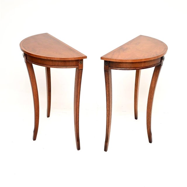 Antique Regency Console Tables, 1950, Set of 2 For Sale - Image 4 of 10