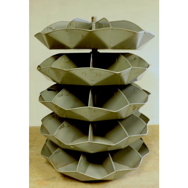 Industrial Rotating Storage Bin by Frick and Gallagher Chairish