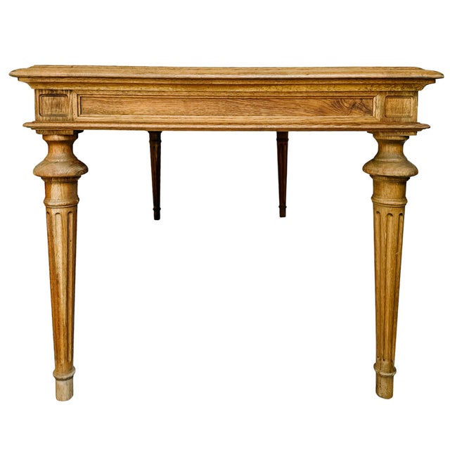 Brown Restoration Hardware French Farmhouse Salvaged Oak Rectangular Dining Table For Sale - Image 8 of 11