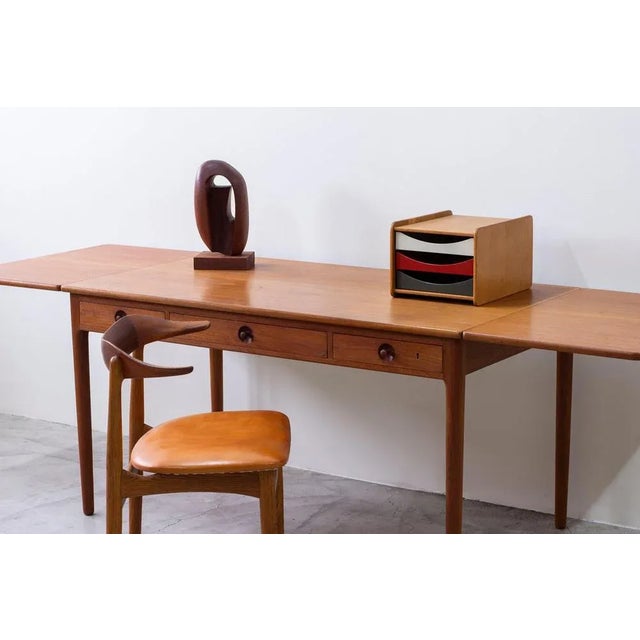 Brown Desk Organizer by Børge Mogensen, 1960s For Sale - Image 8 of 10