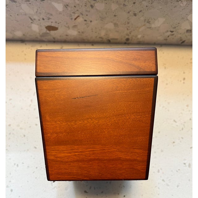 1980s 1980s Set of 2 Wooden Tea Caddies, Georgian Sarcophagus Form For Sale - Image 5 of 15
