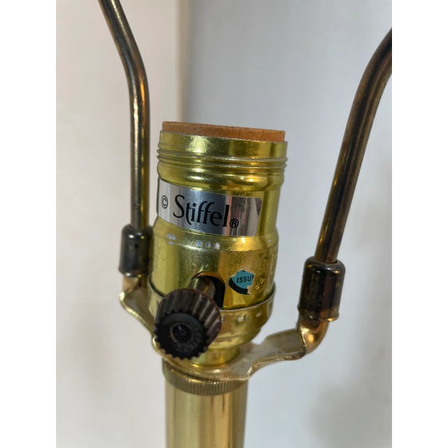 1960s Vintage Stiffel Sold Brass Table Lamp - MCM - Hollywood Regency For Sale - Image 5 of 8