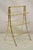 Vintage Hollywood Regency Gold Metal Faux Bamboo 3 Tier Magazine Rack Stand For Sale - Image 10 of 10