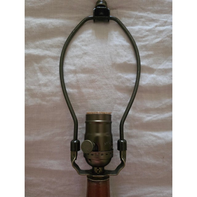 Vintage French Mid Century Brown Stoneware Studio Pottery Lamp C. 1960s For Sale - Image 16 of 16