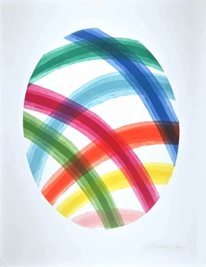 Piero Dorazio, Oval, Original Etching, 1987