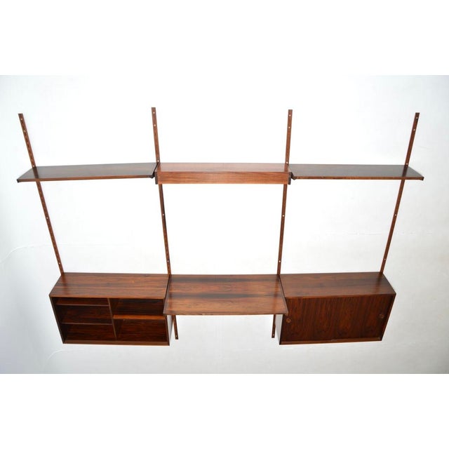 Mid-Century Modern Vintage Danish Wall Mounting Shelving System from FM Møbler, 1960 For Sale - Image 3 of 18