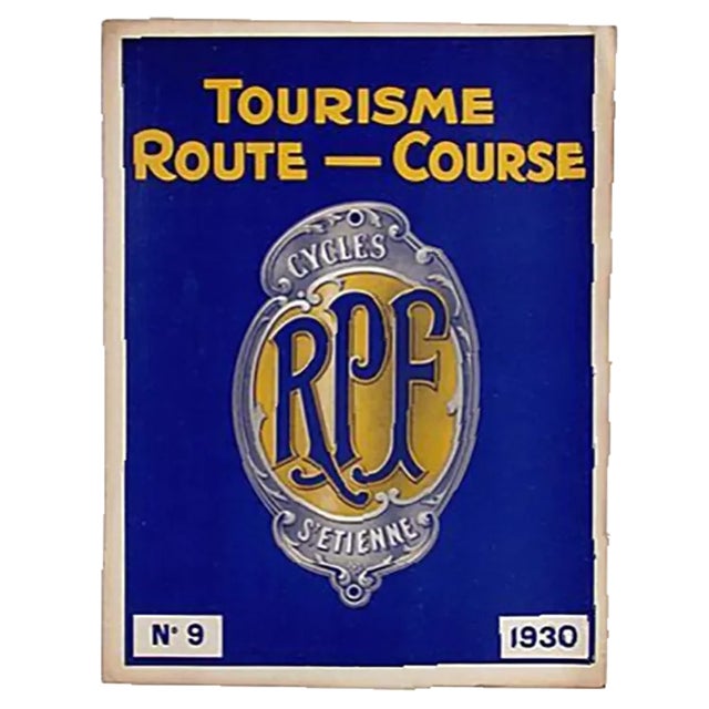 1930s French Art Deco Cycling Print / Advertisement For Sale - Image 4 of 4