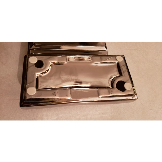 Vintage Chrome Finish Candelabra Centerpieces - Set of 3 For Sale In Saint Louis - Image 6 of 9