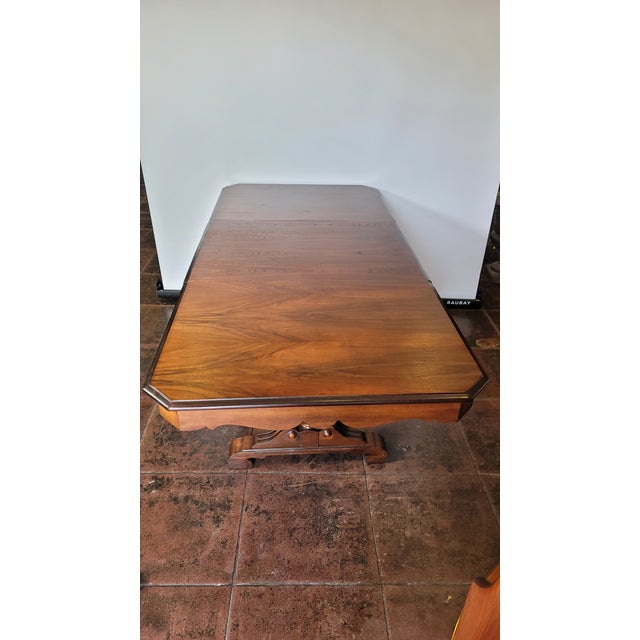 Antique 1930s Trestle Dining Table Spanish Revival For Sale - Image 4 of 10