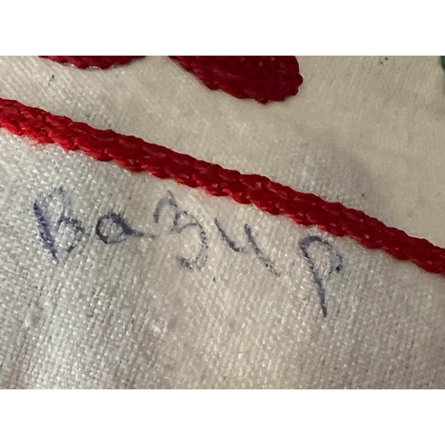 Vintage Silk Hand Embroidered Suzani Bed Cover From Uzbekistan For Sale - Image 11 of 13