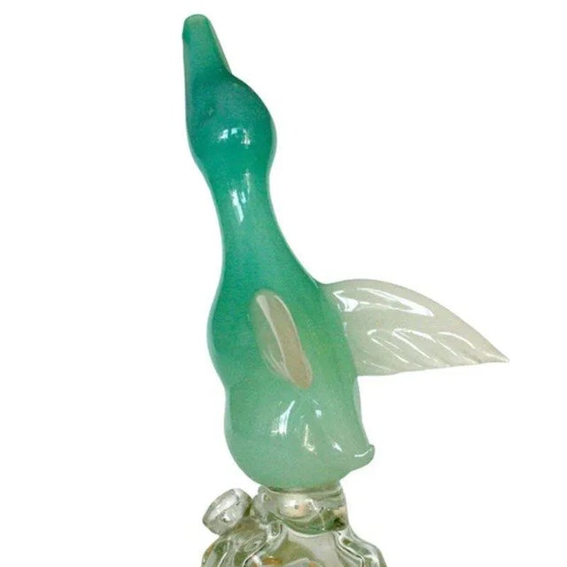 Mid-Century Modern Archimede Seguso Alabastro Murano Duck Decanter Bottle For Sale - Image 3 of 5
