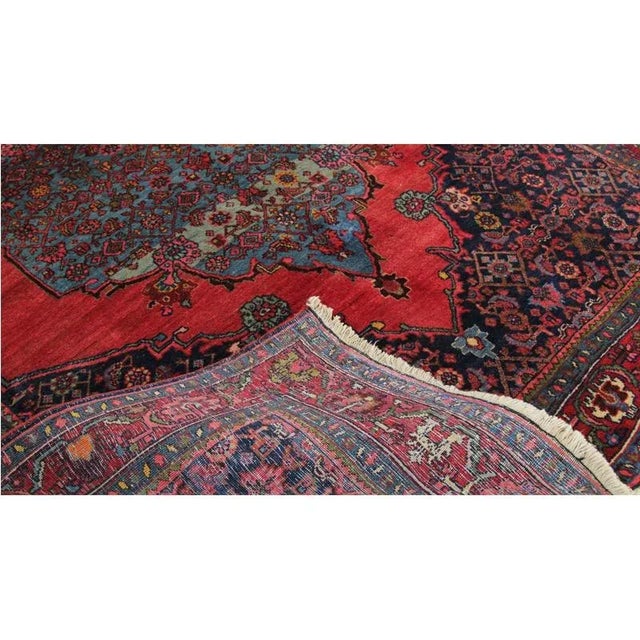 Traditional Antique Persian Bijar Area Rug 3’9″ X 5’1″ For Sale - Image 3 of 10