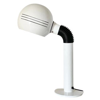 Space Age White Table Lamp from Zonca, Italy, 1970s For Sale