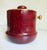 Hollywood Regency Aldo Tura Oxblood Lacquered Goat Skin Ice Bucket, Italy, 1960s For Sale - Image 3 of 16