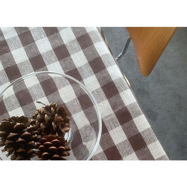 Establish a classic, heritage style with the Wales Check Chocolate collection by Modern Plum Home. This premium 100% linen...