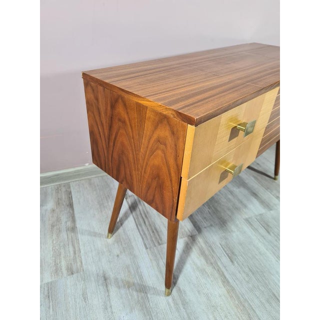 1960s Modernist Chest of Drawers with Contrasting Veneer, 1960s For Sale - Image 5 of 12