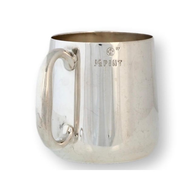 English Early 20th Century Elkington Half Pint Pub Ale Mugs, Set of 6 For Sale - Image 3 of 4