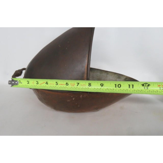 Fireside Copper Helmet Coal Bucket Flared Scuttle With Carrying Handles 5126b For Sale - Image 15 of 17