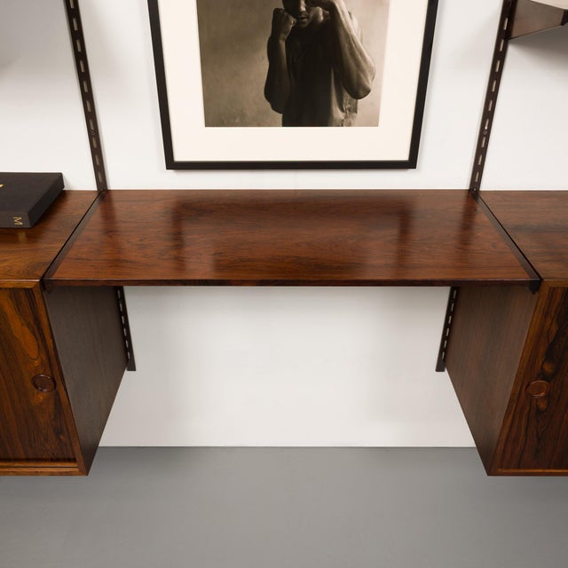 Vintage Kai Kristiansen's Fm Reolsystem Shelving System in Rosewood 1960s For Sale - Image 9 of 10