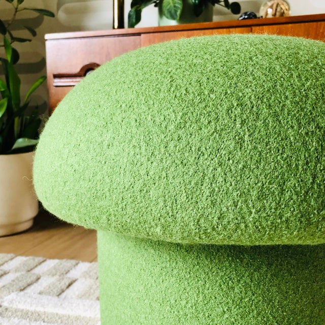 Not Yet Made - Made To Order Mushroom Ottoman in Grass Wool For Sale - Image 5 of 8