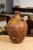 Brown 17th Century Italian Terracotta Olive Oil Jar with Yellow Glazed Spiraling Décor For Sale - Image 8 of 13