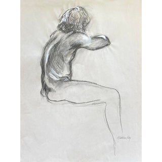 Original Life Drawing, "Curley" For Sale