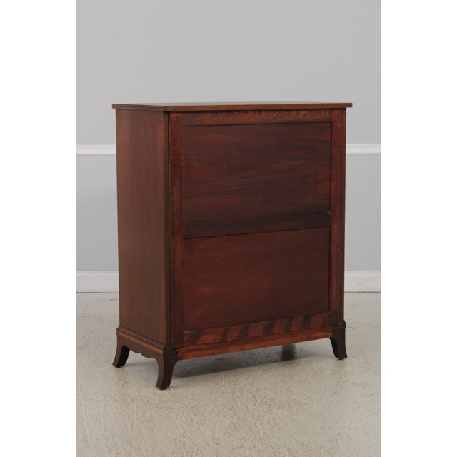 Biggs 5 Drawer Inlaid Mahogany High Chest For Sale - Image 14 of 15