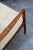 Mid Century Danish Modern Lounge Chair Walnut Wool Fabric Armchair Vintage White For Sale - Image 11 of 12