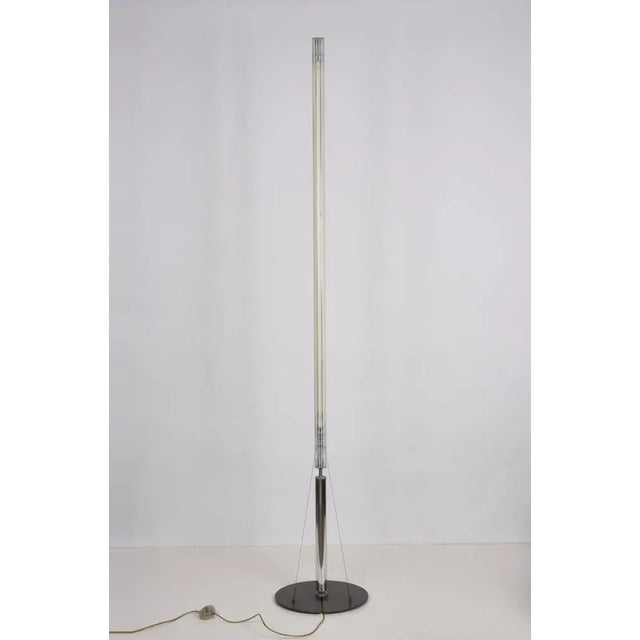Mid-Century Chrome Floor Lamp by Fassina & Forcolini for Italiana Luce, Italy, 1980s For Sale - Image 13 of 18