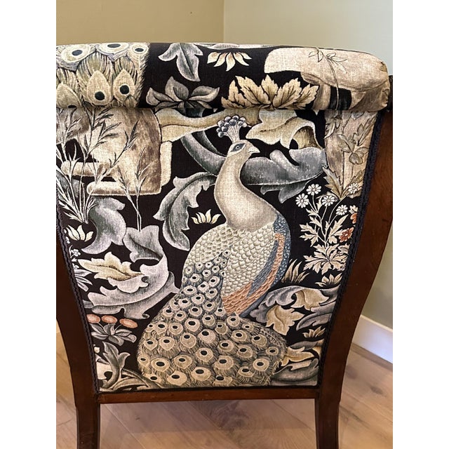 Beige Victorian Lounge Chair, 1890s For Sale - Image 8 of 10