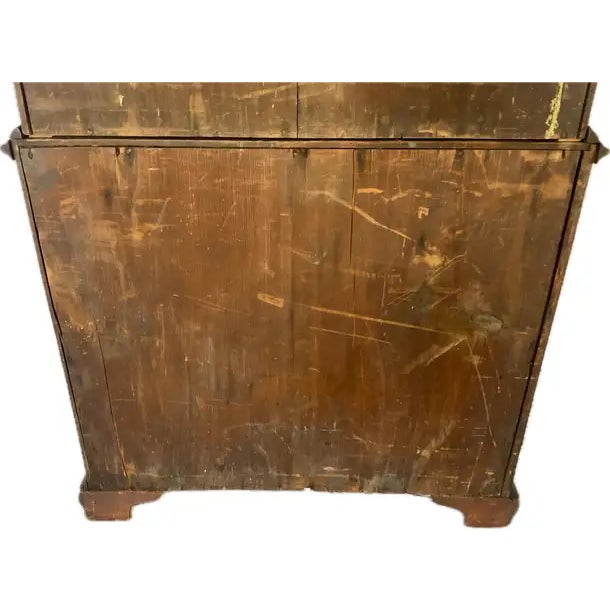 American Chippendale Mahogany China Cabinet Bookcase For Sale - Image 17 of 18