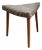 Vintage Danish Mid Century Modern Teak Corner Ottoman Stool For Sale