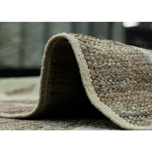 Dark Gray Turkish Oushak Rug 10'4" x 13'7" #18514 For Sale - Image 8 of 8