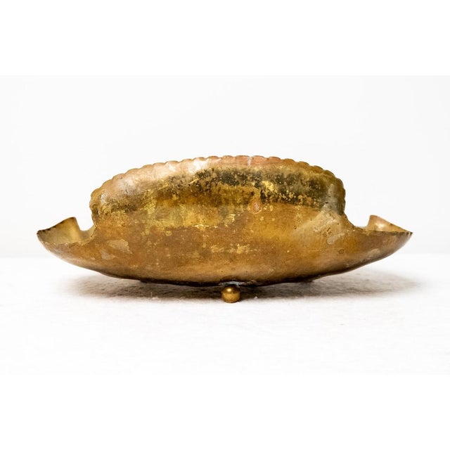 Gold Brass Fruit Holder, 1940s For Sale - Image 8 of 11