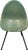 1950s Mid-Century Green Fiberglass Scoop Chair For Sale In Detroit - Image 6 of 6