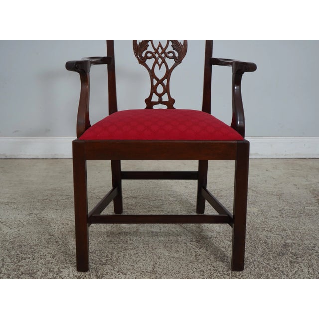 Set of 6 Baker Chippendale Mahogany Dining Room Chairs For Sale In Philadelphia - Image 6 of 12