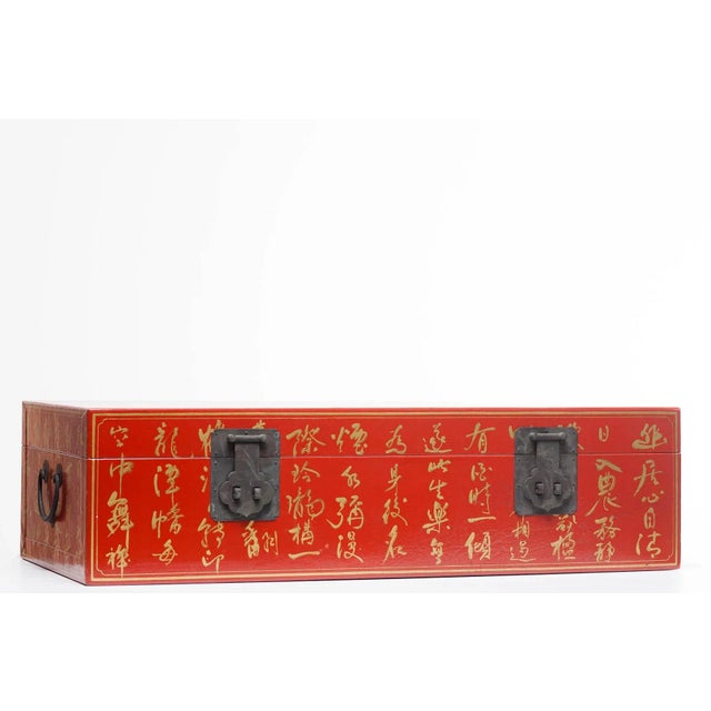 Showroom sample. An interior designer favorite on side table or nightstand. This lacquered top-grade water buffalo hide...