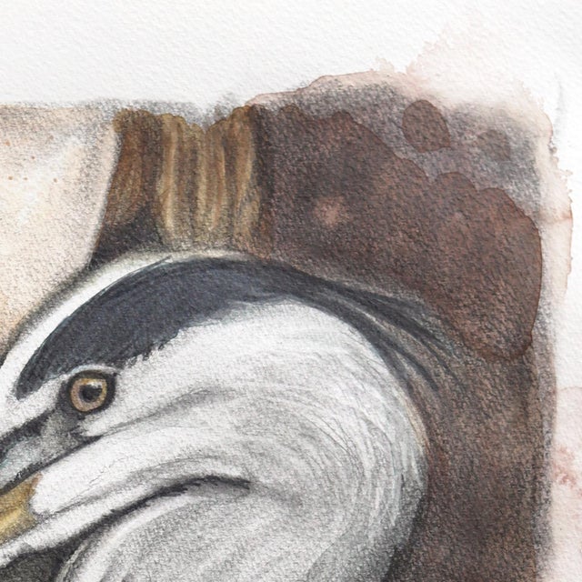 Abstract Don't Forget Each Other - Original Figurative Watercolor and Graphite Artwork on Paper For Sale - Image 3 of 7