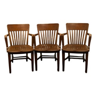 1940’s Tiger Oak Chairs For Sale
