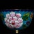 Metal Vintage Cloisonné Enamel Tea Bowl With Floral Peony Motif For Sale - Image 7 of 9