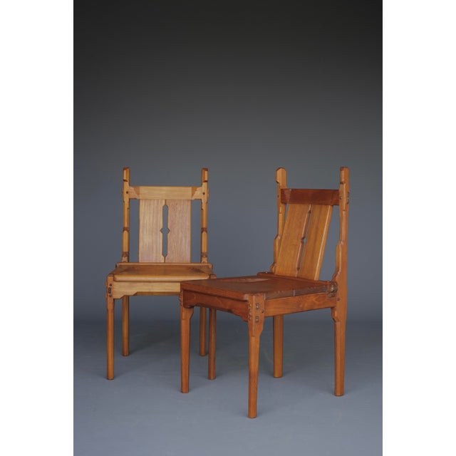 1930s Dutch Traditionalist Amsterdam School Side Chairs attributed to Alexander Kropholler, 1930s, Set of 2 For Sale - Image 5 of 18