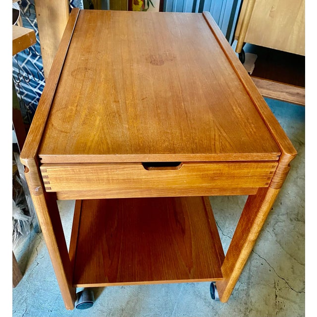 Mid-Century Modern 1960s Mid Century Danish Service Trolley by Aksel Kiersgaard For Sale - Image 3 of 13