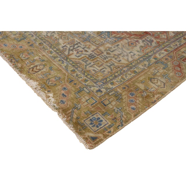 Vintage Hand-Knotted Middle Eastern Rug For Sale - Image 4 of 8