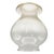 1900s Victorian Clear Glass Oil Lamp Fluted Hurricane Shade For Sale - Image 4 of 6