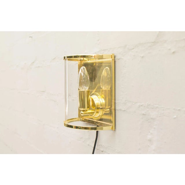 Mid-Century Modern Gilded Wall Lights, 1960s, Set of 2 For Sale - Image 3 of 8