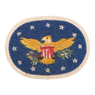 United States Federal Eagle Patriotic Embroidery Panel For Sale