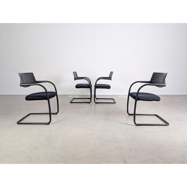 Visavis Cantilever Armchairs from Vitra, Set of 4 For Sale - Image 5 of 12